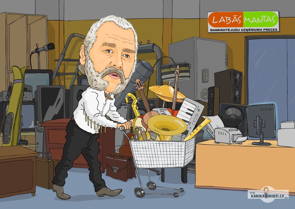 ﻿karikatūra mūzika noliktava mūzikas instrumenti balta bārda rati ierīces mēbeles veikals iepirk&scaron;anās